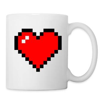 Ein Herz für Nerds - Tasse - Weiß - Rechts