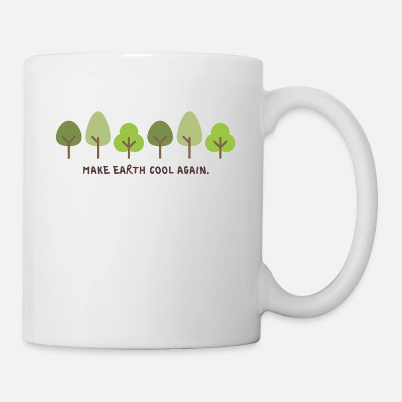 Fridays for future Print: Make earth cool again - Tasse - Weiß