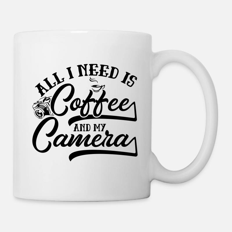 All I Need Is Coffee And My Camera - Mug - white