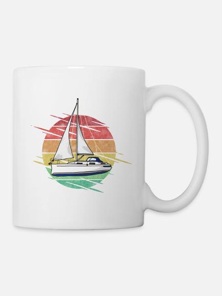 Segelboot - Tasse - Weiß