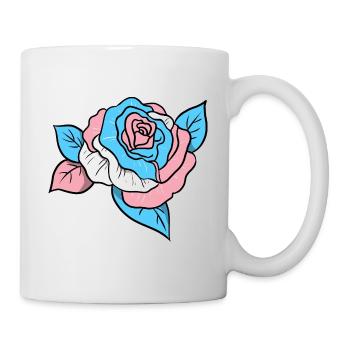 Trans Pride Rose - Mug - white - Right