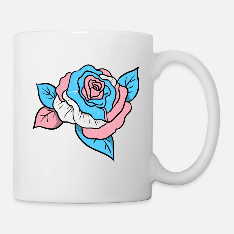 Trans Pride Rose - Mug blanc - blanc