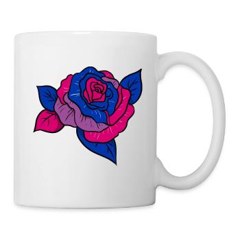 Bisexual Pride Rose - Mug blanc - blanc - Droite