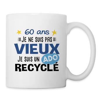 60 ans anniversaire papy fête des pères humour - Mug blanc - blanc - Droite
