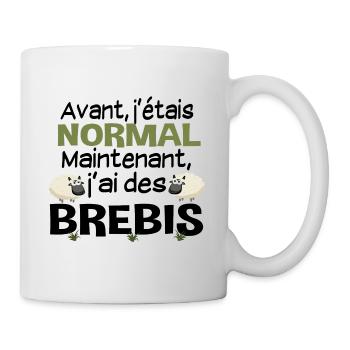 Brebis mouton laine agneau. Cadeau ferme agricole - Mug blanc - blanc - Droite