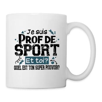 Prof de Sport Professeur Métier Cadeau Humour - Mug blanc - blanc - Droite