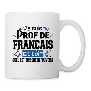 Prof Professeur Français Métier Humour - Mug blanc - blanc - Droite