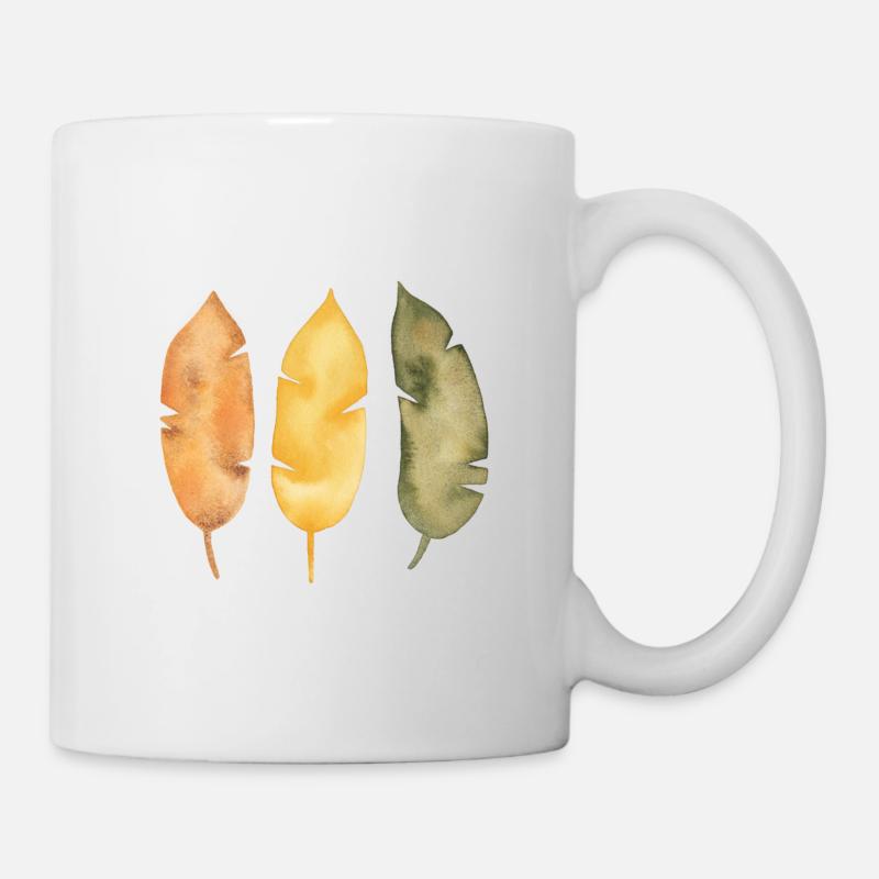 Plumes d’autome - Mug blanc - blanc