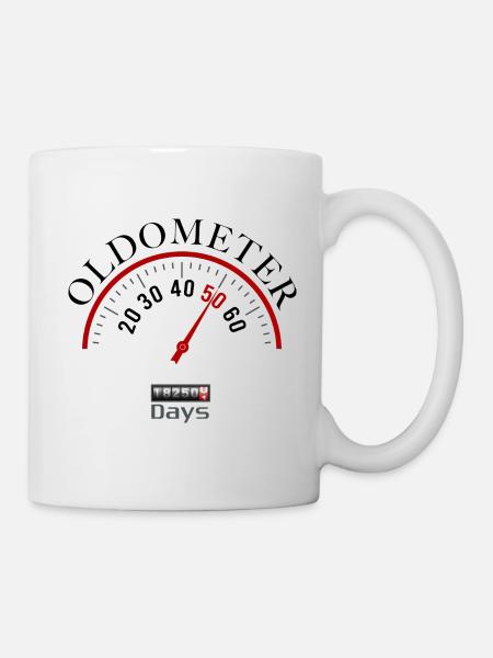 Oldomètre du 50e anniversaire - Mug blanc - blanc