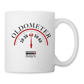 Oldometer 48th birthday - Mug - white - Right