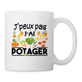 Potager Retraite Jardinier Retraité Jardinage - Mug blanc - blanc - Droite