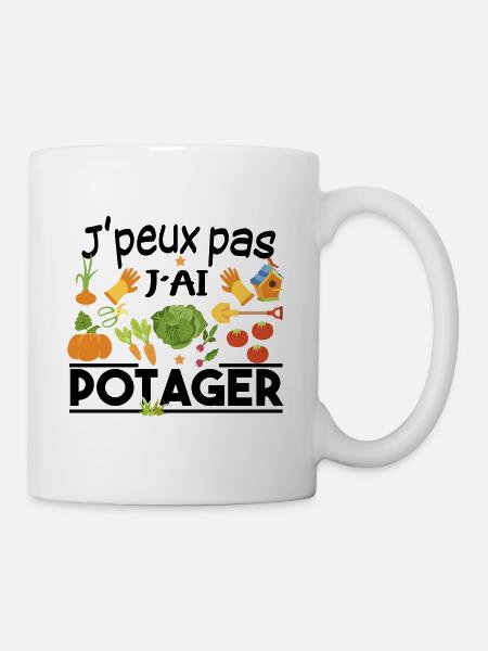 Potager Retraite Jardinier Retraité Jardinage - Mug blanc - blanc