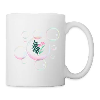 Soap bubble with plants - Mug - white - Right