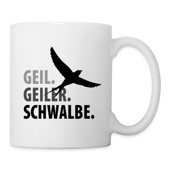 Vögel Vogel Schwalbe - Tasse - Weiß - Rechts