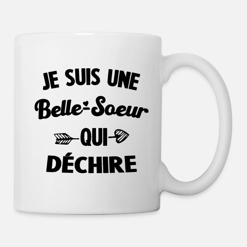 BELLE SŒUR QUI DÉCHIRE - Mug blanc - blanc