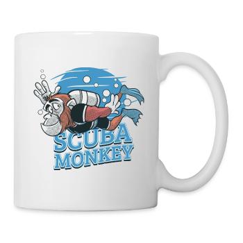 Scuba Monkey - Scuba Diving Chimp - Mug - white - Right
