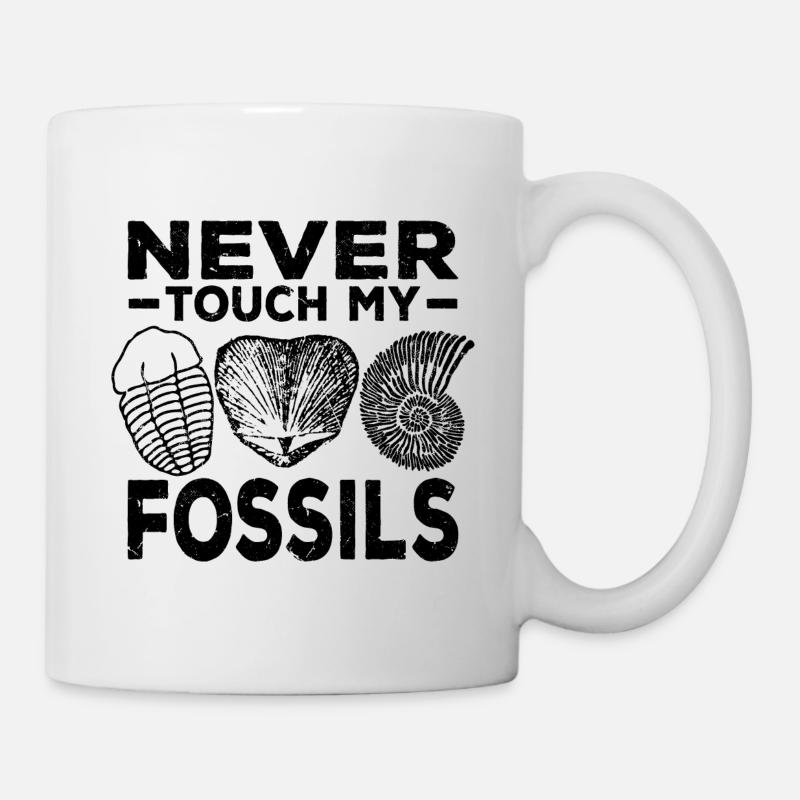 Fossilien Sammeln - Tasse - Weiß