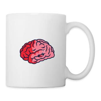 Brain Sleeps Sleeping Cap Gift - Mug - white - Right