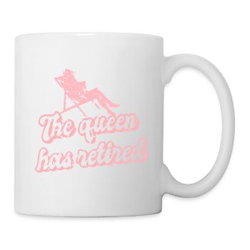 The Queen Has Retired Cool Retirement T-Shirt - Mug - white - Right