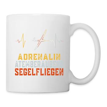 Adrenalin Atemberaubend Segelfliegen Segelflug - Tasse - Weiß - Rechts