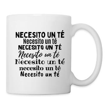 Necessito un té - Mug blanc - blanc - Droite