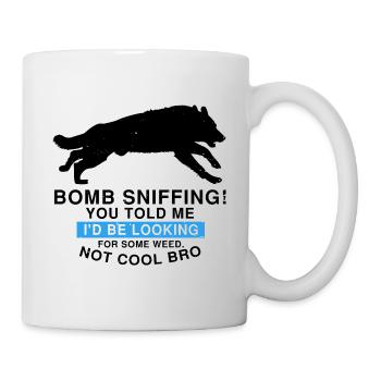 Design Deutscher Schäferhund Polizei Design - Tasse - Weiß - Rechts