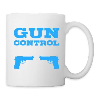 Avec les deux mains, utilisez du poison de policier - Mug blanc - blanc - Droite
