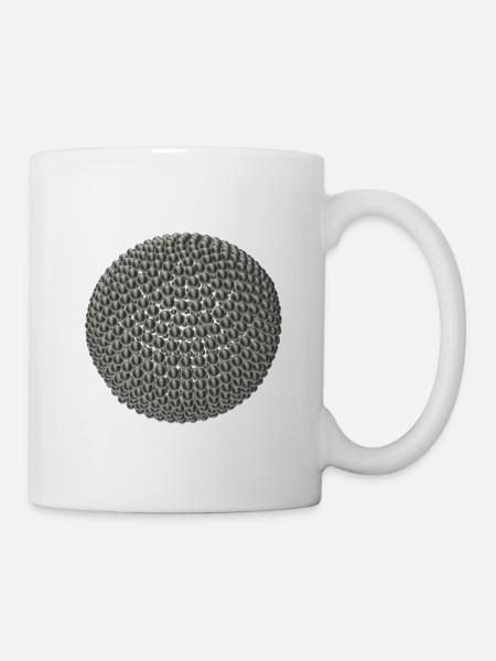 Titanbälle in 3D-Optik - Tasse - Weiß