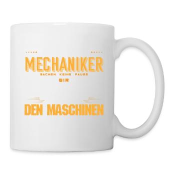 Zerspanungsmechaniker Fräsen Drehen - Tasse - Weiß - Rechts
