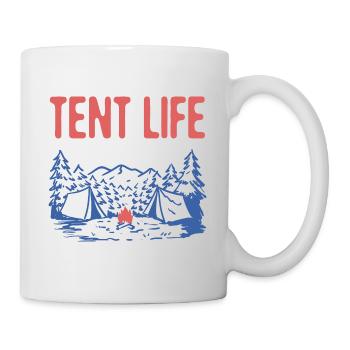 Tent Life Camping Summer Camper Tropical Hiking - Tasse - Weiß - Rechts