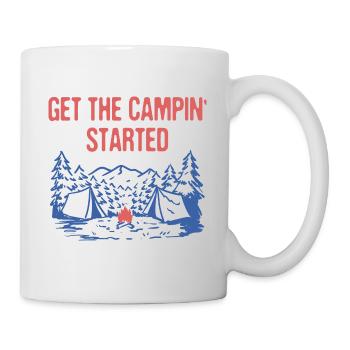 Get the Campin' Started Summer Vacation Tropical - Tasse - Weiß - Rechts