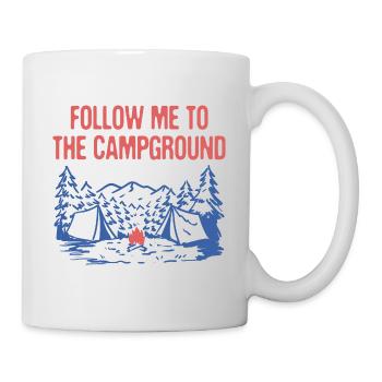 Suivez-moi au camping Wildlife Camping - Mug blanc - blanc - Droite