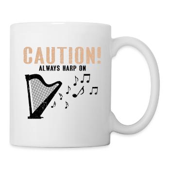 Conception de harpe pour harpiste et joueur de harpe - Mug blanc - blanc - Droite