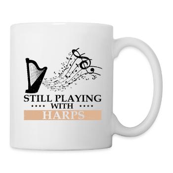 Conception de harpe pour harpiste et joueur de harpe - Mug blanc - blanc - Droite