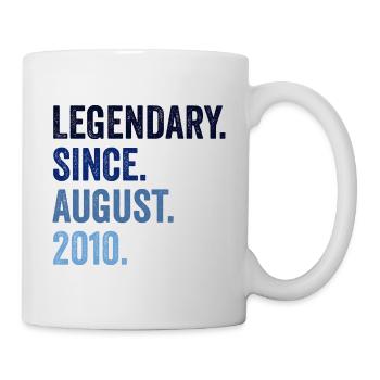 Legendary Since August 2010 12. Geburtstag - Tasse - Weiß - Rechts