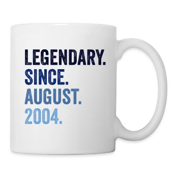 Legendary Since August 2004 18. Geburtstag - Tasse - Weiß - Rechts