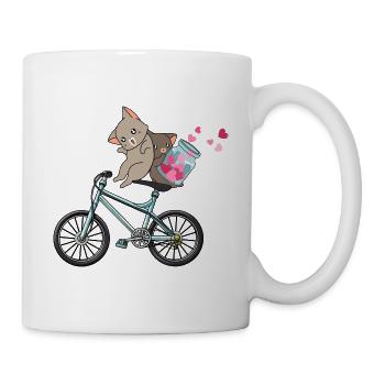 Cyclisme Cycliste Couple Chats Relation - Mug blanc - blanc - Droite