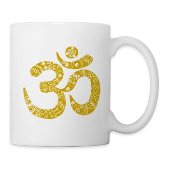 Ohm mit Mustern - Tasse - Weiß - Rechts