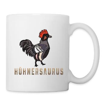 Hühnersaurus Hühnerbauer Hühner Hühnerbesitzer - Tasse - Weiß - Rechts