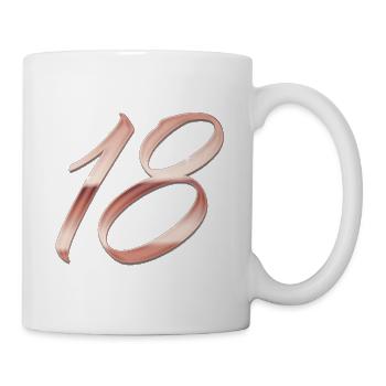 Rose gold 18 - Mug - white - Right