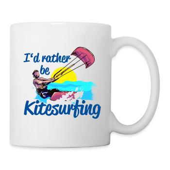 Kitesurfer Je préfère être Kitesurf Kitesurfen - Mug blanc - blanc - Droite
