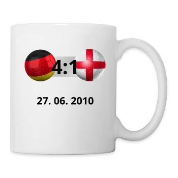 Deutschland vs England T-Shirt 4:1 - Tasse - Weiß - Rechts