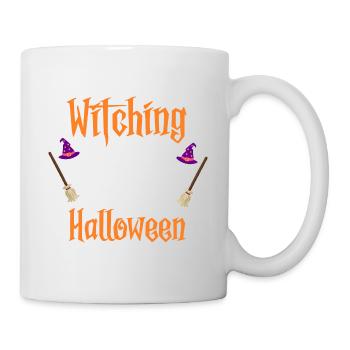 Witching You A Very Haunted Halloween Funny - Tasse - Weiß - Rechts