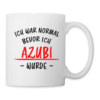 Azubi Witz Spruch Lehrling Auszubildende Geschenk - Tasse - Weiß - Rechts