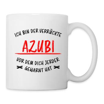 Azubi Witz Spruch Lehrling Auszubildende Geschenk - Tasse - Weiß - Rechts