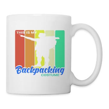 This Is My Backpacking Costume Retro Vintage - Mug - white - Right