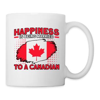 Canadian Flag Canadian Roots Gift - Mug - white - Right