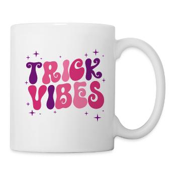 Trick Vibes Joke Funny Halloween - Mug - white - Right