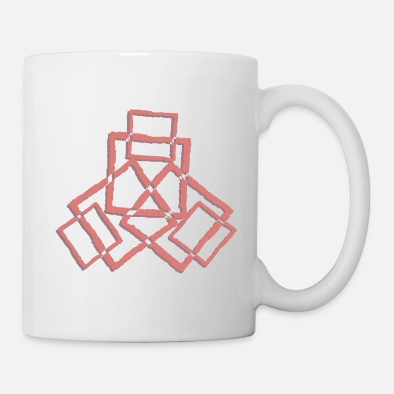 Abstrakt Geo - Tasse - Weiß