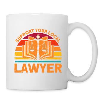Law Student Faculty of Law Lawyer Ges - Mug - white - Right